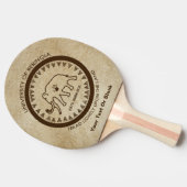 Universität Beringia Mammoth Tischtennis Schläger (Seitenansicht)