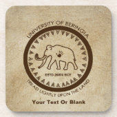 Universität Beringia Mammoth Untersetzer (Vorderseite)