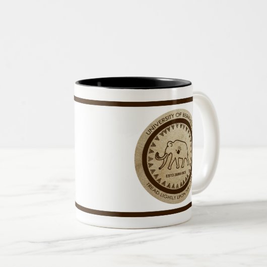 Universität Beringia Mammoth Zweifarbige Tasse (VorderseiteRechts)