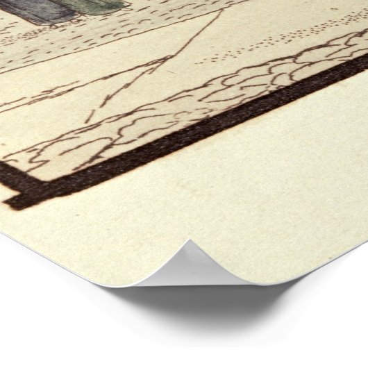 Universität Berlin, Berlin Poster (Ecke)