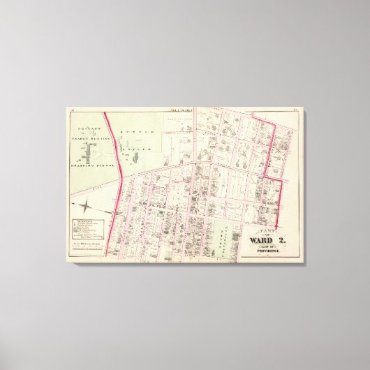 Universität Brown Leinwanddruck (Vorderseite)