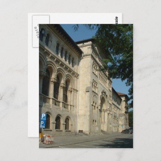 Universität Bukarest Postkarte (Vorne/Hinten)
