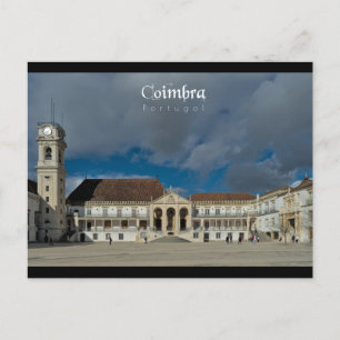 Universität Coimbra - Reiseroute Art Postkarte