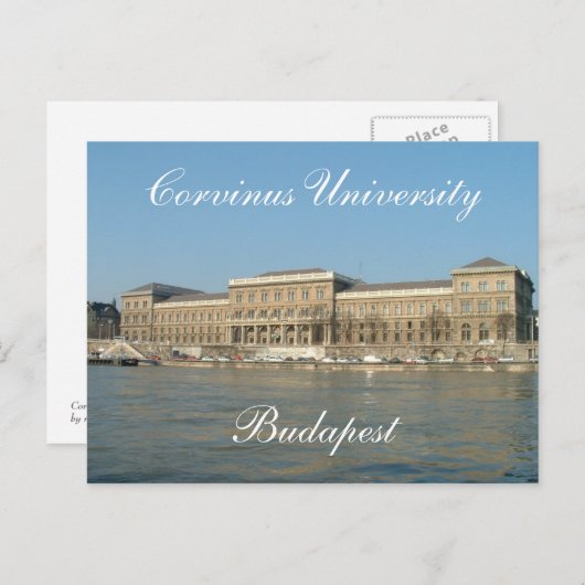 Universität Corvinus Postkarte (Vorne/Hinten)