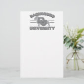 Universität Dackel Briefpapier (Stehend Vorderseite)