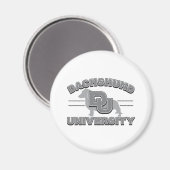 Universität Dackel Magnet (Vorderseite/Rückseite)