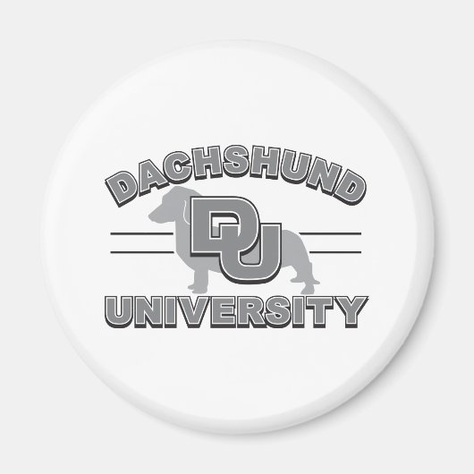 Universität Dackel Magnet (Vorne)