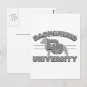 Universität Dackel Postkarte (Vorne/Hinten)