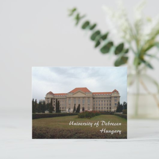 Universität Debrecen Postkarte (Stehend Vorderseite)