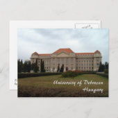 Universität Debrecen Postkarte (Vorne/Hinten)