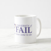Universität der Fail Kaffee-Tasse Kaffeetasse (VorderseiteRechts)