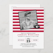 Universität der Georgia-Abschluss-Mitteilung Ankündigungspostkarte (Vorne/Hinten)