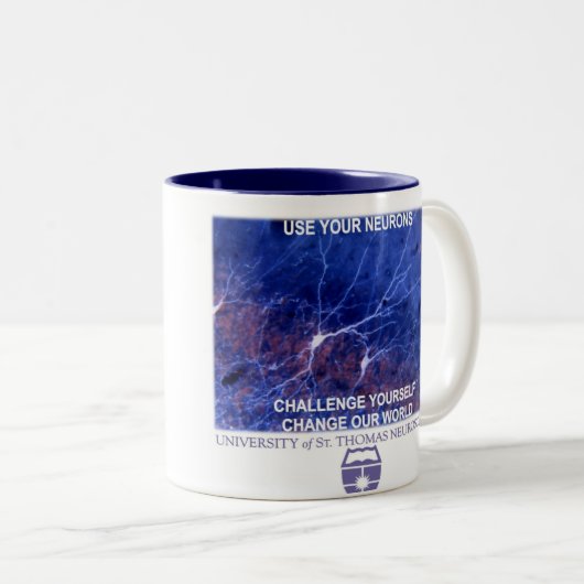 Universität der St- Thomasneurologie-Tasse Zweifarbige Tasse (VorderseiteRechts)
