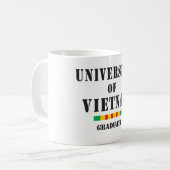 Universität der Vietnam-Absolvent-Schablone Kaffeetasse (Vorderseite Links)