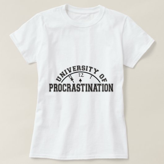 Universität des Aufschubs T-Shirt (Design vorne)