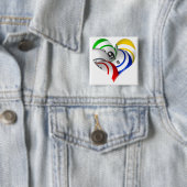 Universität des Bingobingo-Herzknopfes Button (Beispiel)