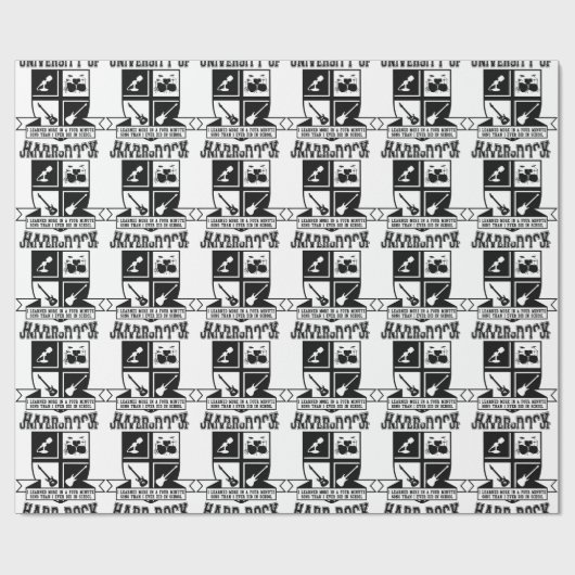 Universität des Hardrocks Geschenkpapier (Flach)