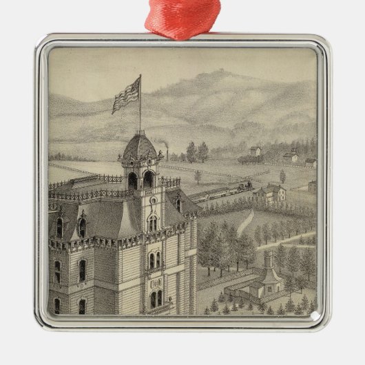 Universität des Pazifiks Ornament Aus Metall (Vorne)