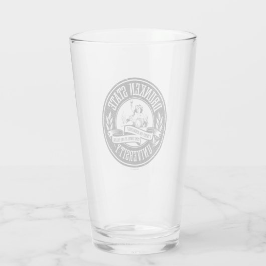 Universität Drunken Staat Glas (Rückseite)