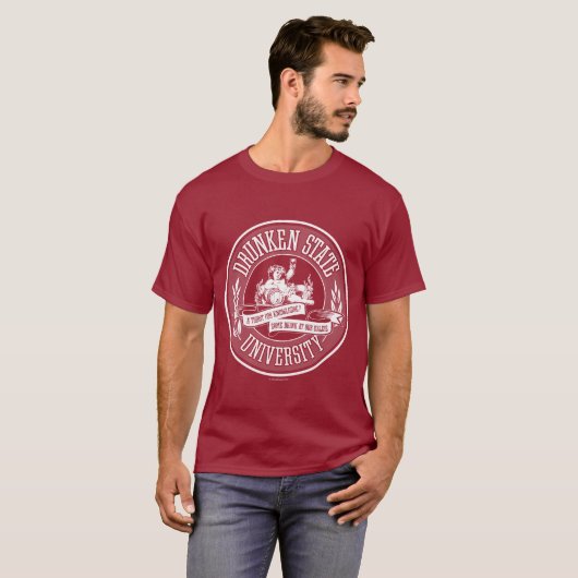 Universität Drunken Staat T-Shirt (Vorne ganz)