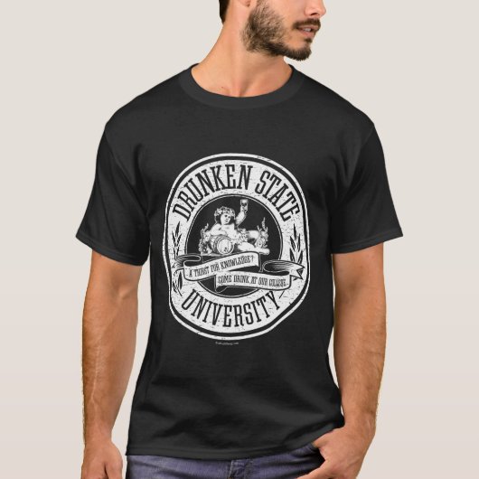 Universität Drunken Staat T-Shirt (Vorderseite)