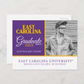 Universität East Carolina | East Carolina Ankündigungspostkarte (Vorne/Hinten)