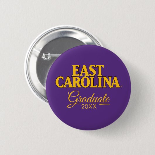 Universität East Carolina | East Carolina Button (Vorne & Hinten)