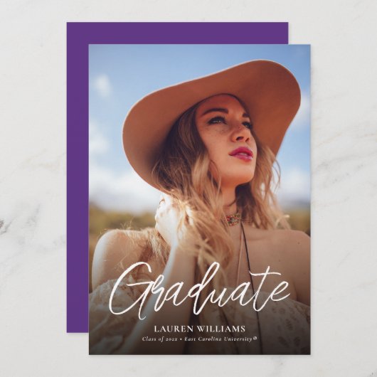 Universität East Carolina | East Carolina Einladung (Vorne/Hinten)