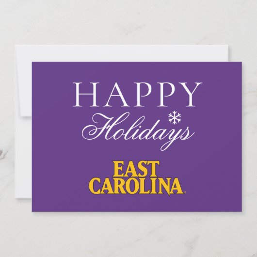 Universität East Carolina | East Carolina Feiertagskarte (Vorderseite)