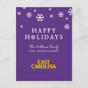 Universität East Carolina East Carolina Feiertagspostkarte