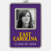 Universität East Carolina | East Carolina Rahmen-Ornament Silber (Vorderseite)