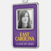 Universität East Carolina | East Carolina Rahmen-Ornament Silber (Links)