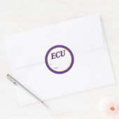 Universität East Carolina | ECU Logo 2 Runder Aufkleber (Umschlag)