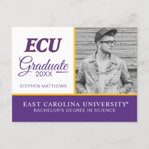 Universität East Carolina ECU-Logo Ankündigungspostkarte