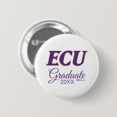 Universität East Carolina | ECU-Logo Button (Vorne & Hinten)