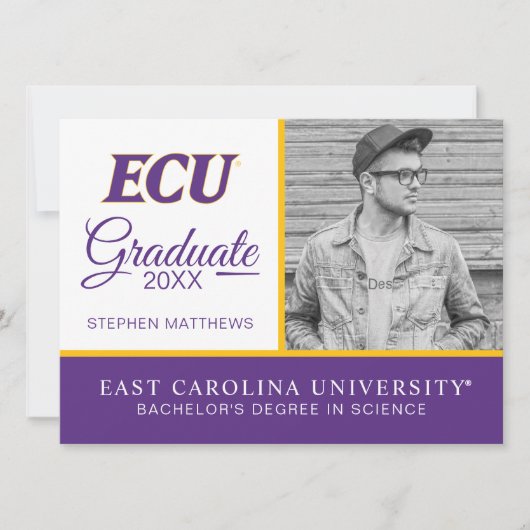 Universität East Carolina | ECU-Logo Einladung (Vorderseite)