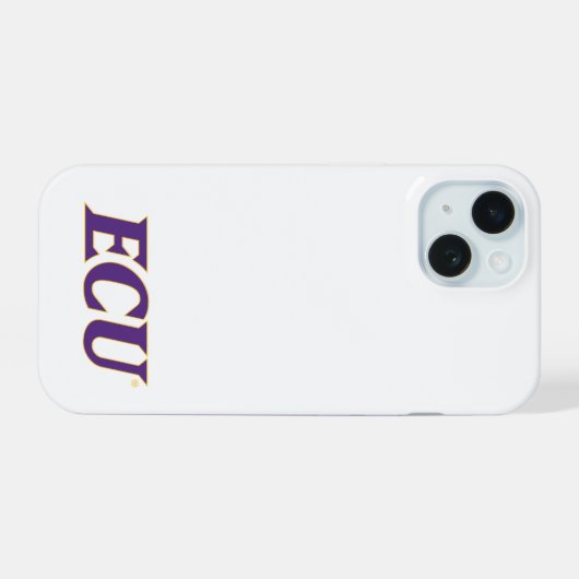 Universität East Carolina | ECU-Logo iPhone 15 Hülle (Rückseite (Horizontal))