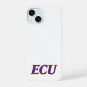 Universität East Carolina | ECU-Logo iPhone 15 Hülle (Rückseite)
