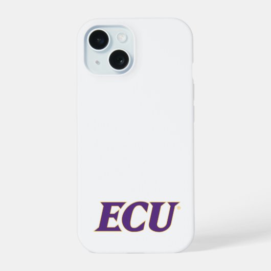 Universität East Carolina | ECU-Logo iPhone 15 Hülle (Rückseite)
