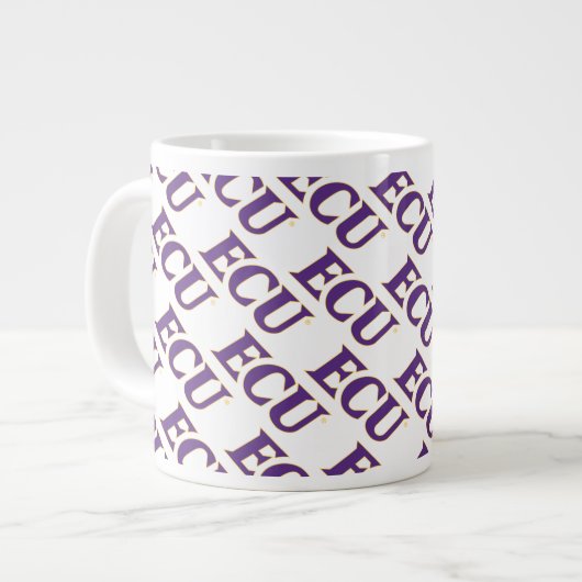 Universität East Carolina | ECU-Logo Jumbo-Tasse (Vorderseite Links)