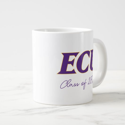Universität East Carolina | ECU-Logo Jumbo-Tasse (Vorderseite Rechts)