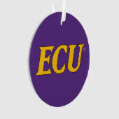 Universität East Carolina | ECU-Logo Ornament (Vorderseite)