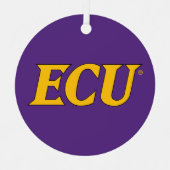 Universität East Carolina | ECU-Logo Ornament Aus Metall (Vorderseite)