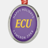 Universität East Carolina | ECU-Logo Ornament Aus Metall (Links)