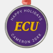 Universität East Carolina | ECU-Logo Ornament Aus Metall (Vorne)