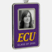 Universität East Carolina | ECU-Logo Rahmen-Ornament Silber (Rechts)