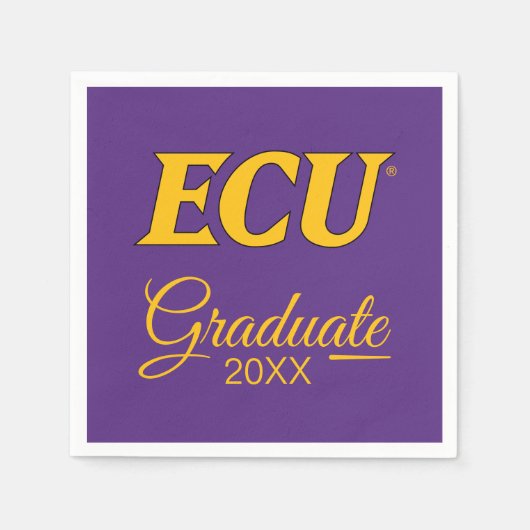 Universität East Carolina | ECU-Logo Serviette (Vorderseite)