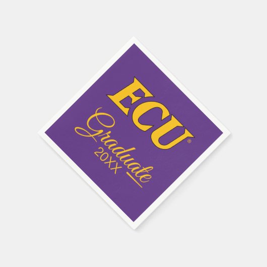 Universität East Carolina | ECU-Logo Serviette (Ecke)