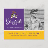 Universität East Carolina | ECU Piraten Ankündigungspostkarte (Vorderseite)