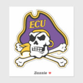 Universität East Carolina | ECU Piraten Aufkleber (Blatt)